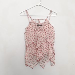 Abercrombie & Fitch floral asymmetrical tank top